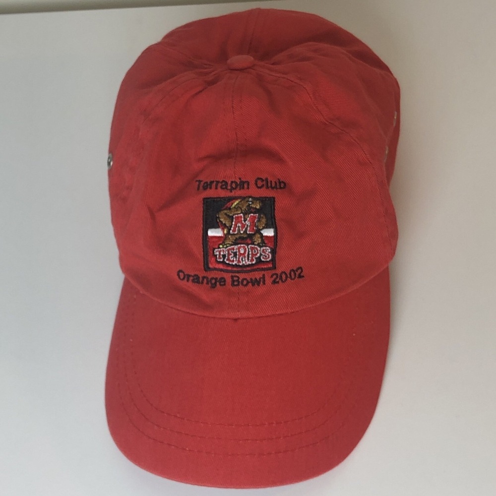 Maryland Terrapin Club Wead Shots Baseball Orange Bowl 2002 Red Terps
